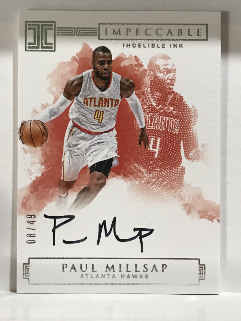 panini impeccable 小真金白银系列 保罗·米尔萨普(paul millsap)/49