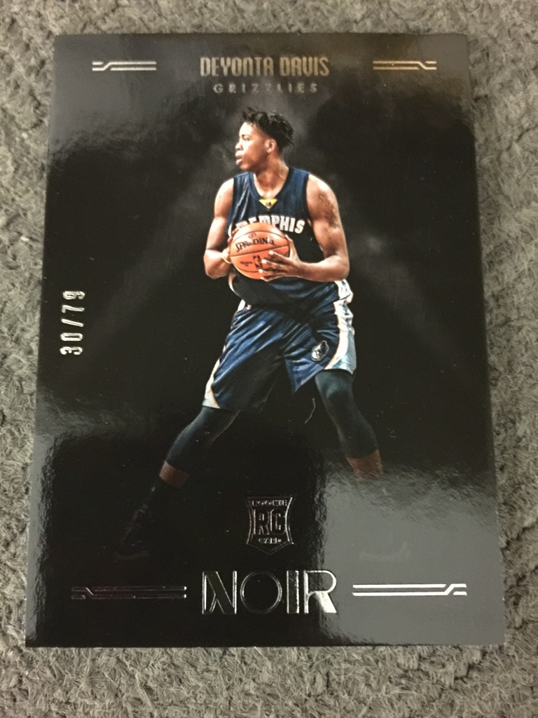 2016-17 panini noir 德扬泰·戴维斯(deyonta davis)