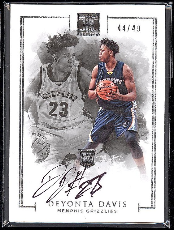 【just】2016-17 panini impeccable 小真金白银 新秀