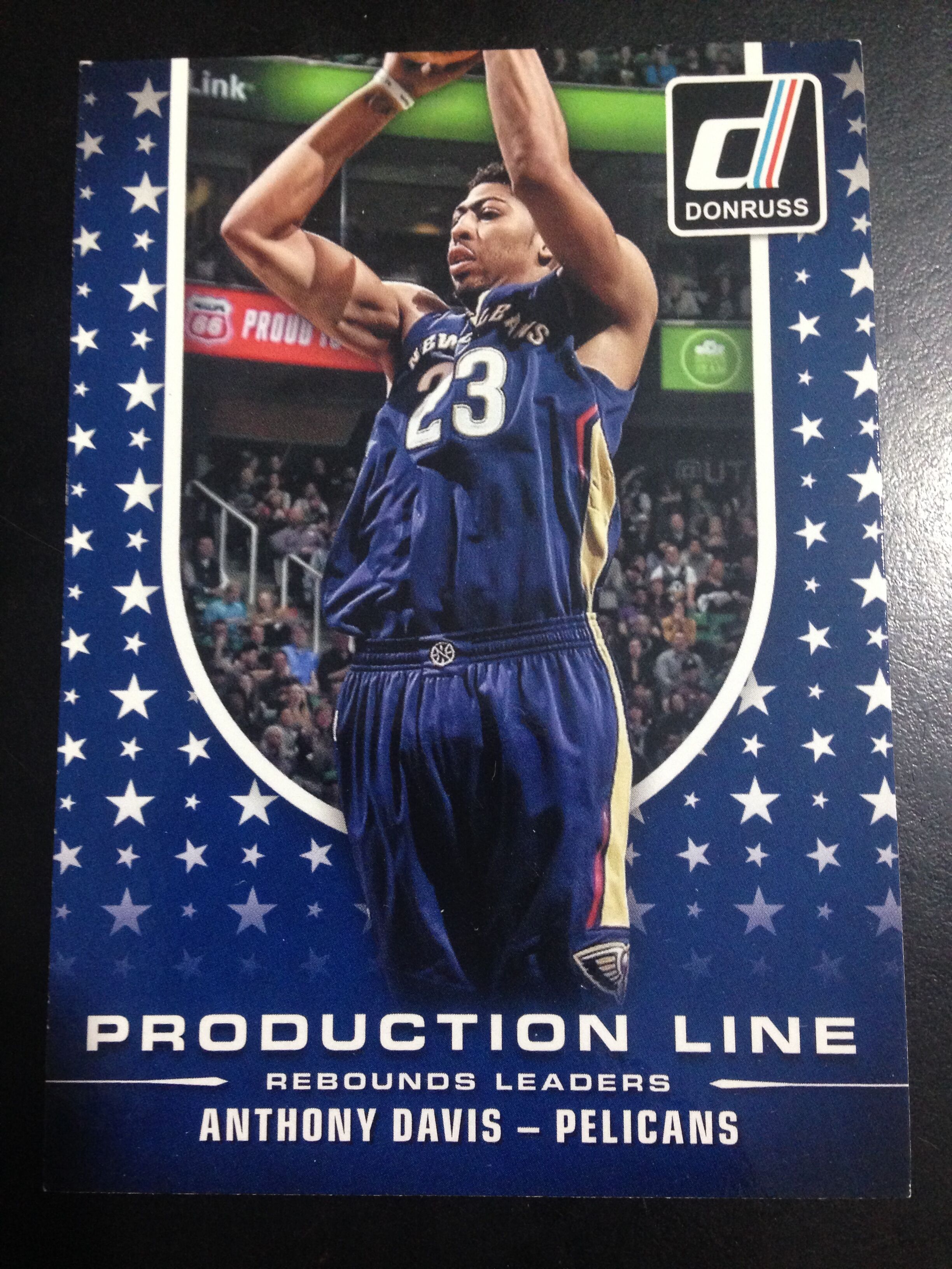 2014-15 donruss 安东尼 戴维斯 鹈鹕 production line 特卡 no.10