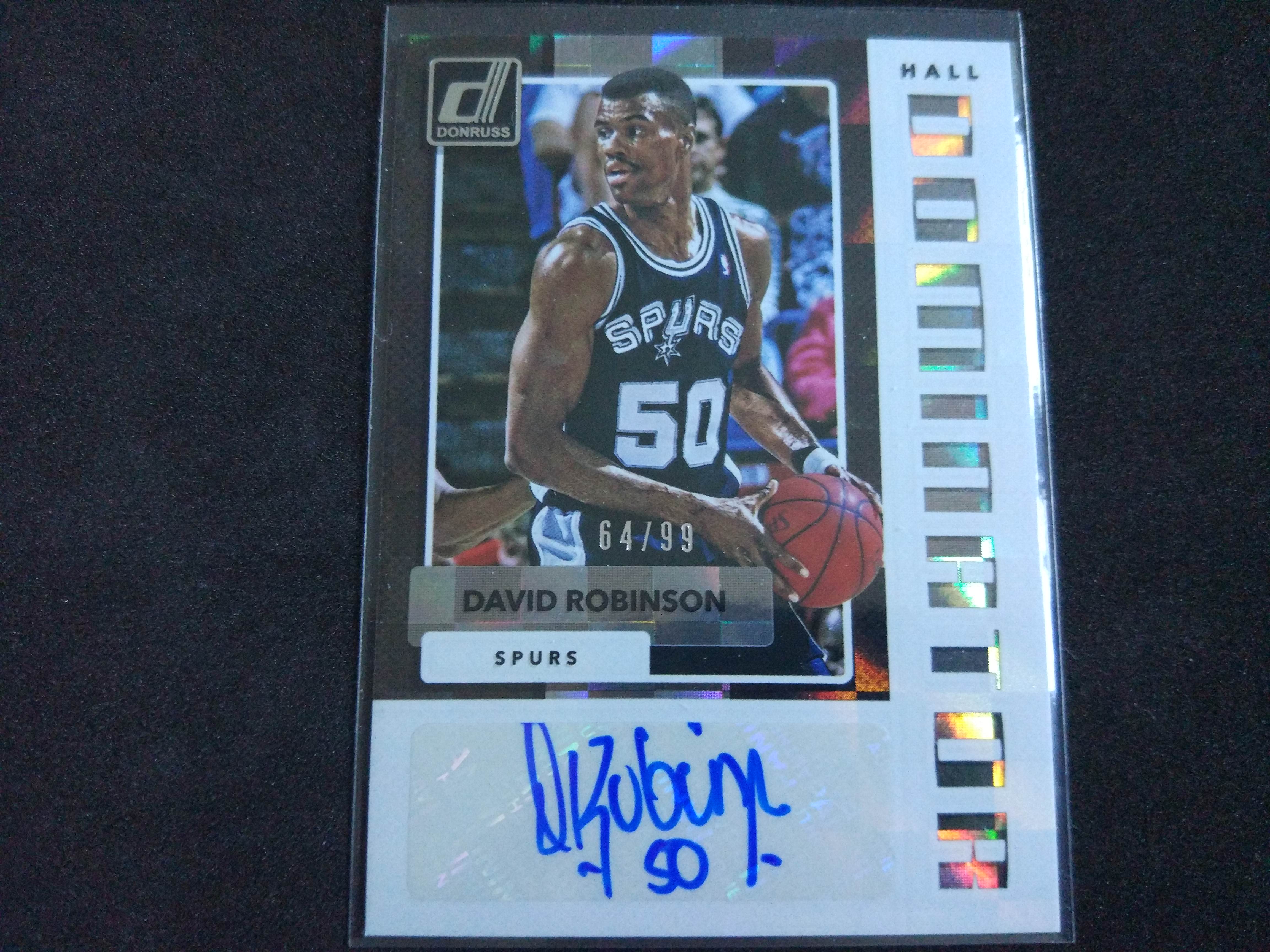 2017-18 panini donruss hall dominator david robinson 大卫 罗宾逊