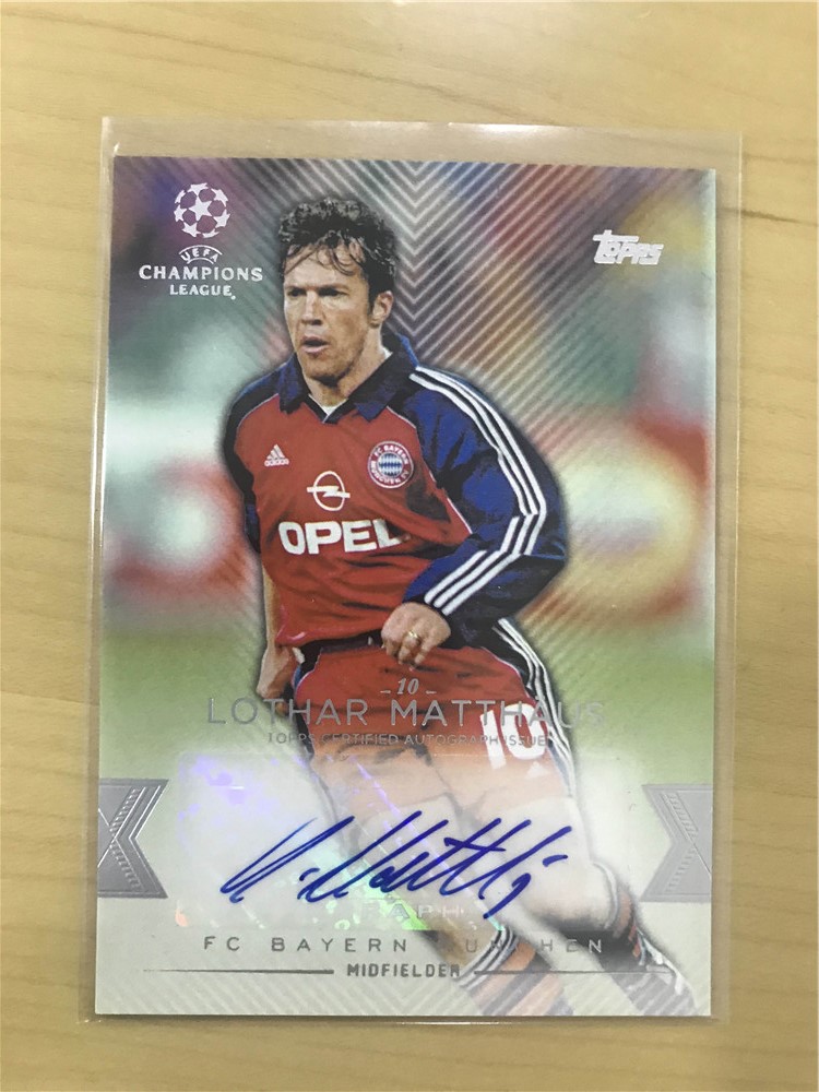 2016 topps uefa champions (欧冠) 马特乌斯 签名卡