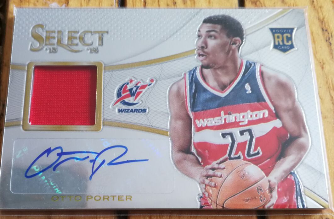 1899 奇才大将 奥托波特(otto porter) 2013-14 select 新秀球衣签