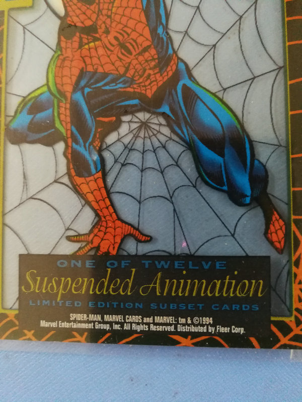拍卖,邮费见描述】影视 spider-man 1994 蜘蛛侠 塑料 透明 材质 特卡