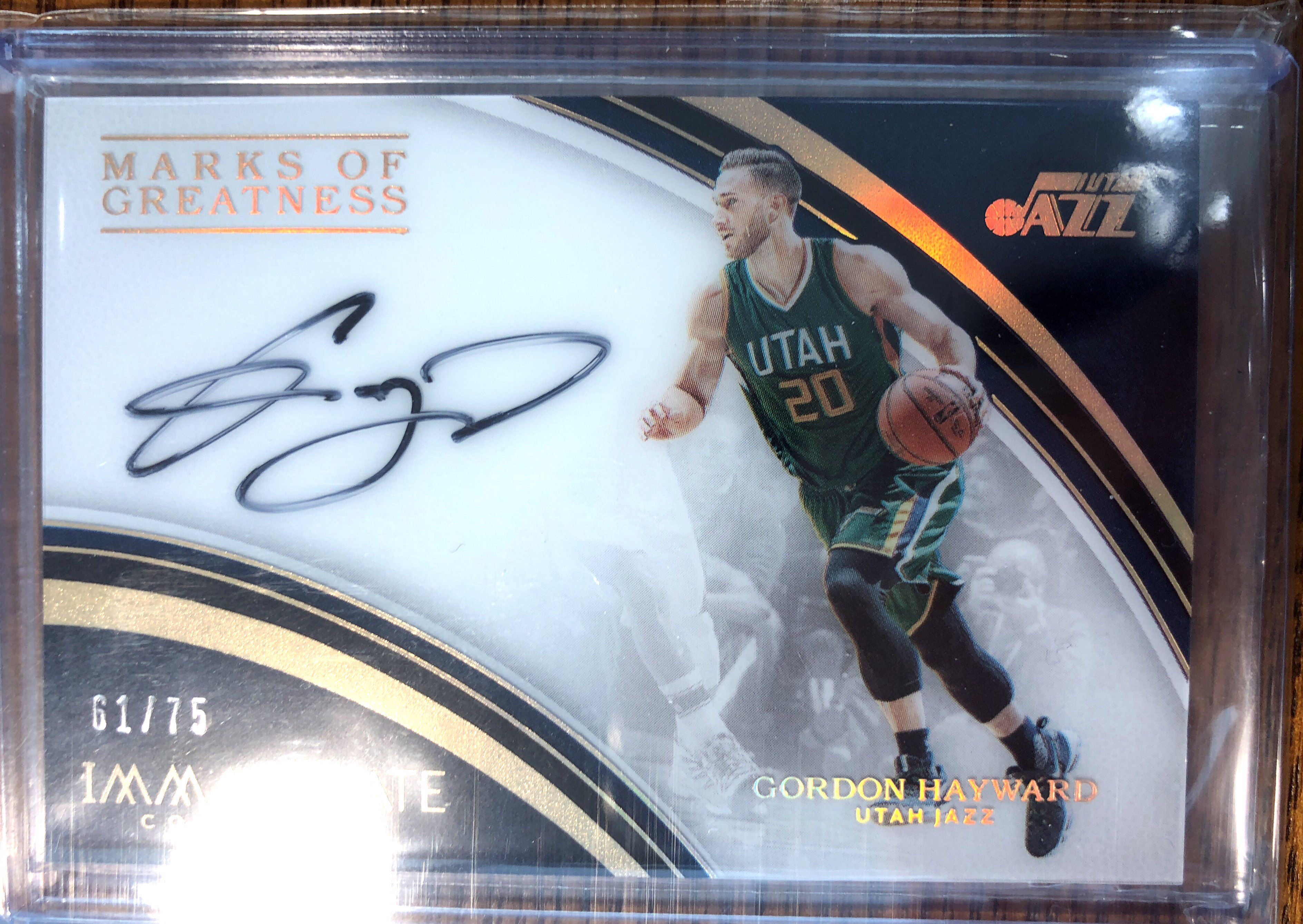 2016-17 immaculate 戈登·海沃德(gordon hayward)75