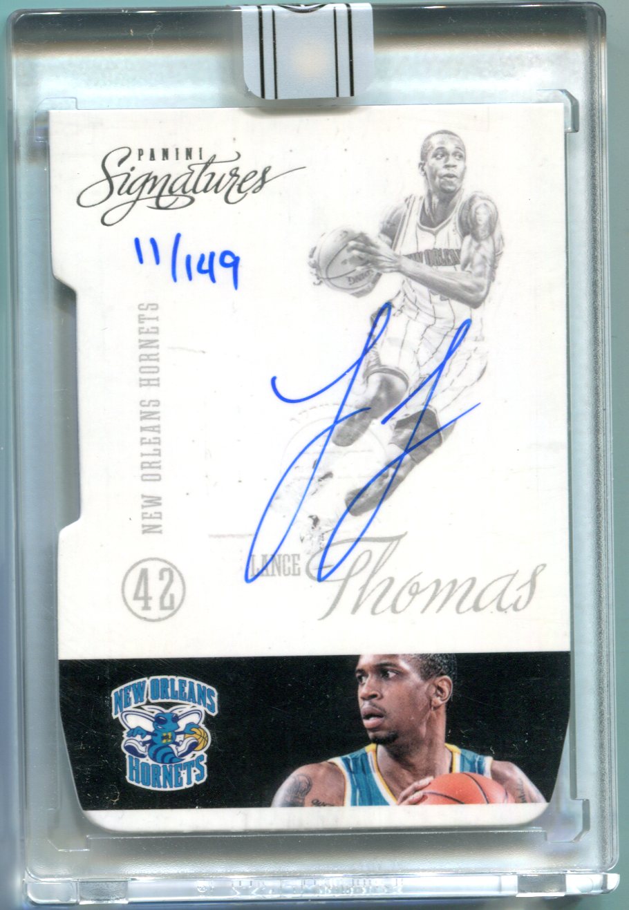 【otc】2012-13 panini signatures 兰斯-托马斯/lance thomas 限量