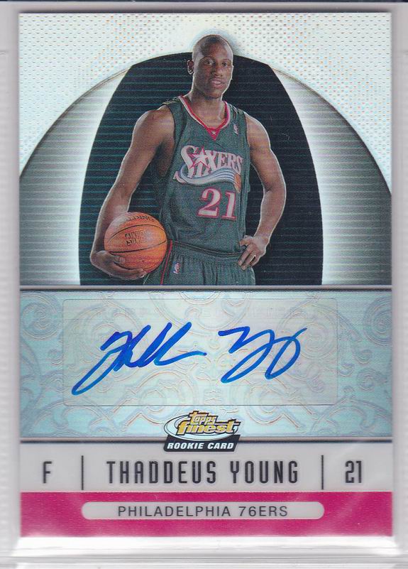 7550 步行者主力 赛迪斯杨(thaddeus young)2006-07 finest 限量交换