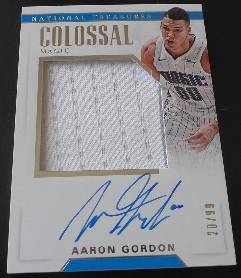 2017-18 panini national treasures 国宝系列 阿隆戈登(aaron gordon