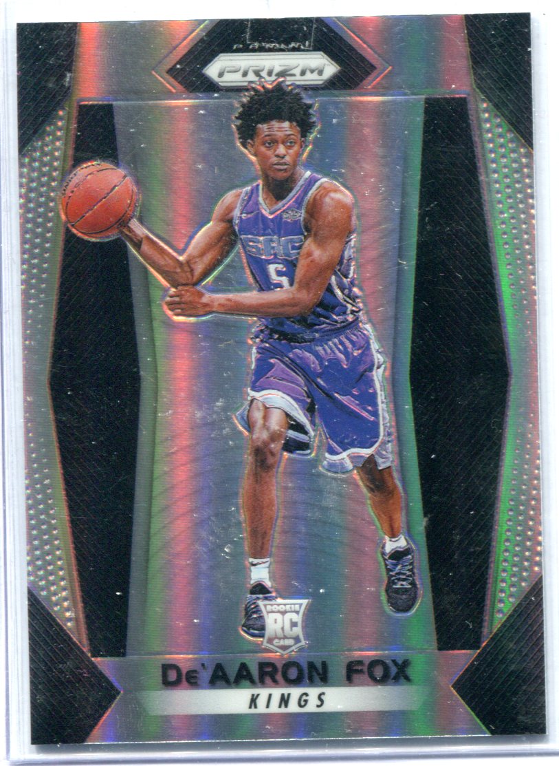 2017-18 panini prizm 德阿龙-福克斯/de"aaron fox 新秀银折 普折