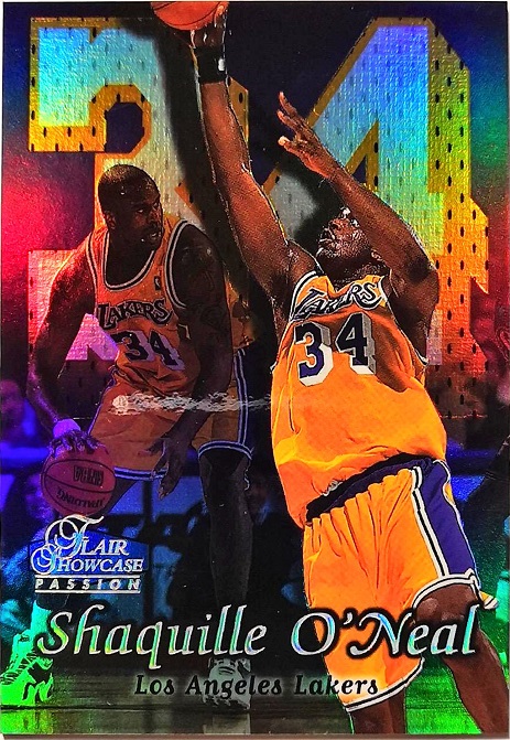 1998-99 fleer flair showcase 湖人 奥尼尔 row2 #7