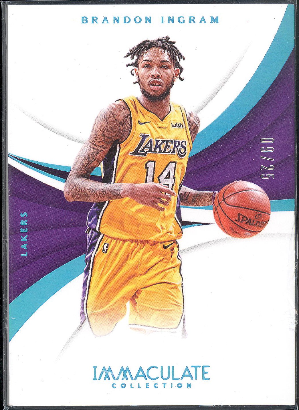 【w】2017-18 panini immaculate imm base 湖人 英格拉姆 /25