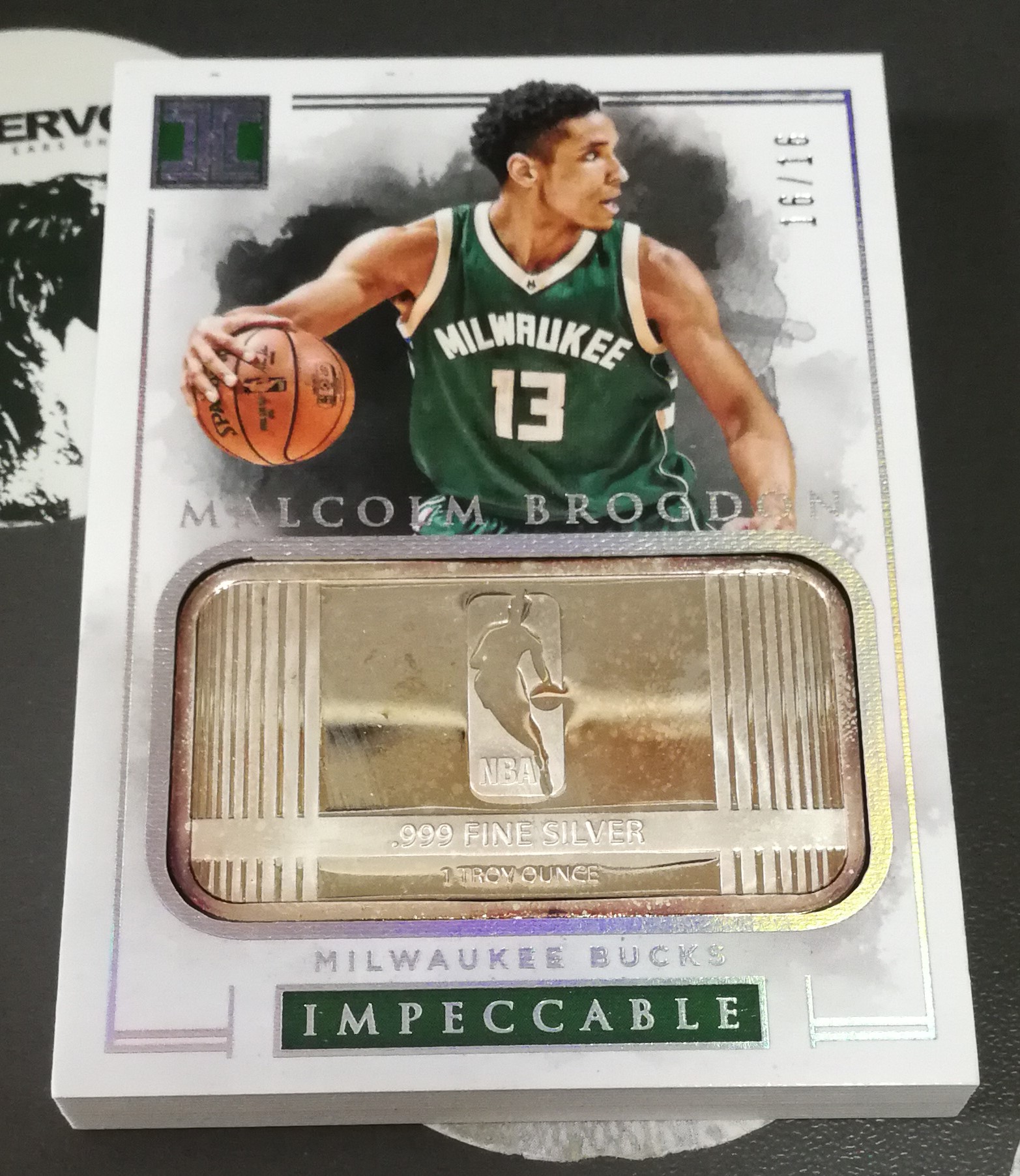 xr231 雄鹿 布罗格登(malcolm brogdon) 2016-17 impeccable(小真金