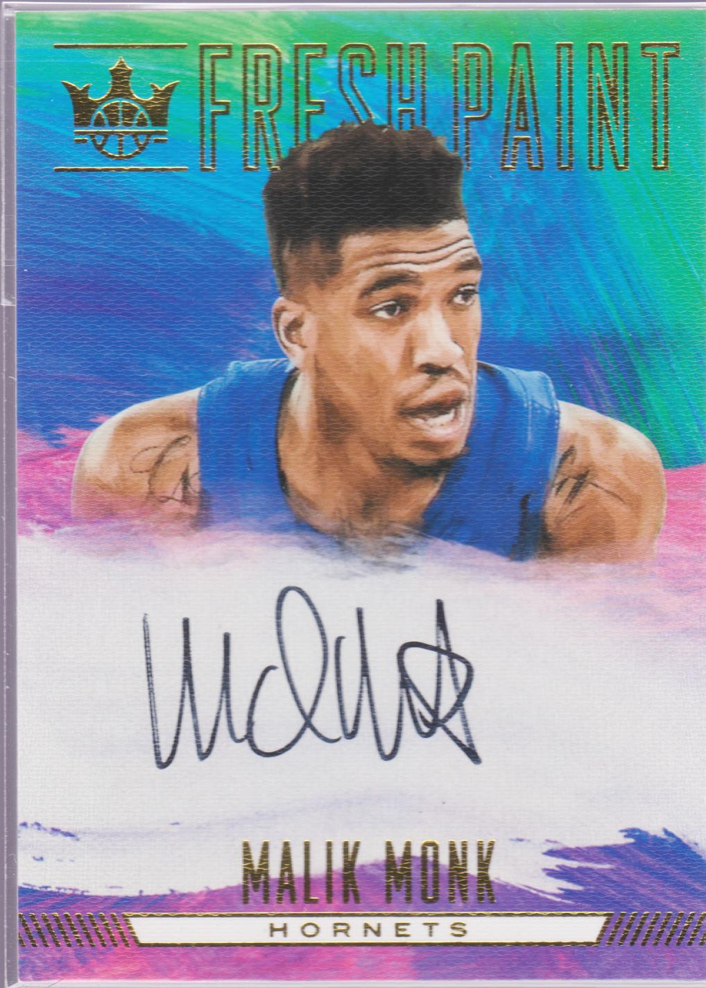 panini court kings 油画 大热rc 马利克·蒙克(malik monk)新秀一级