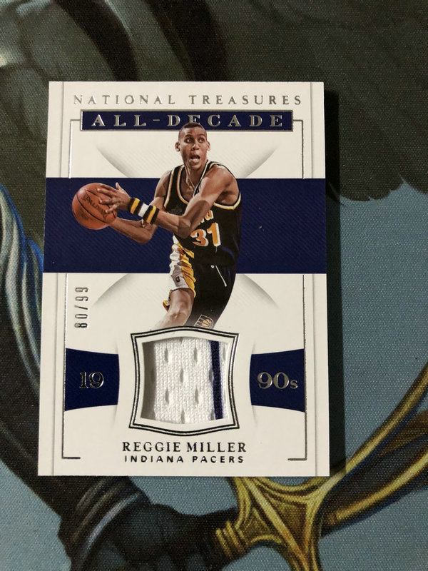 national treasures 国宝 实物 jersey 限量 /99 reggie miller