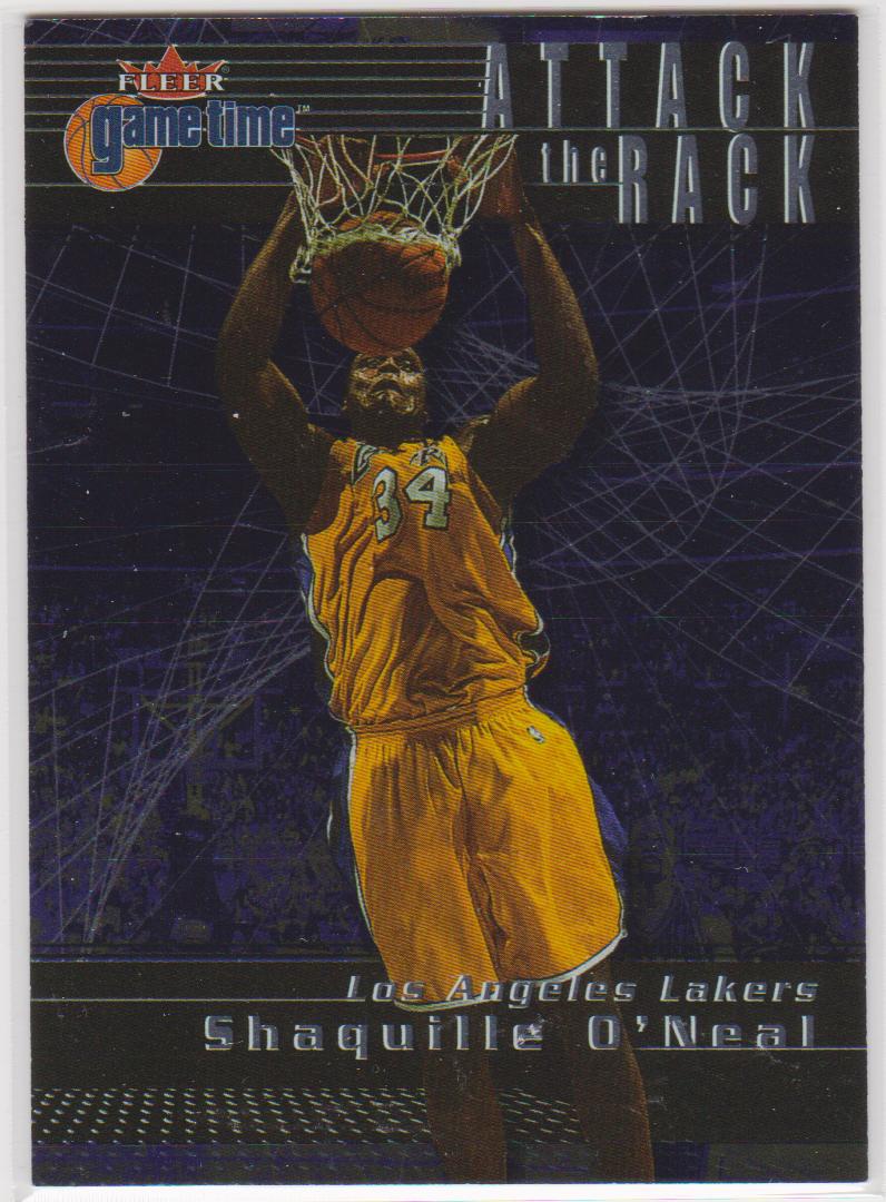 1999-00 fleer game time 奥尼尔 attack the rack 特卡