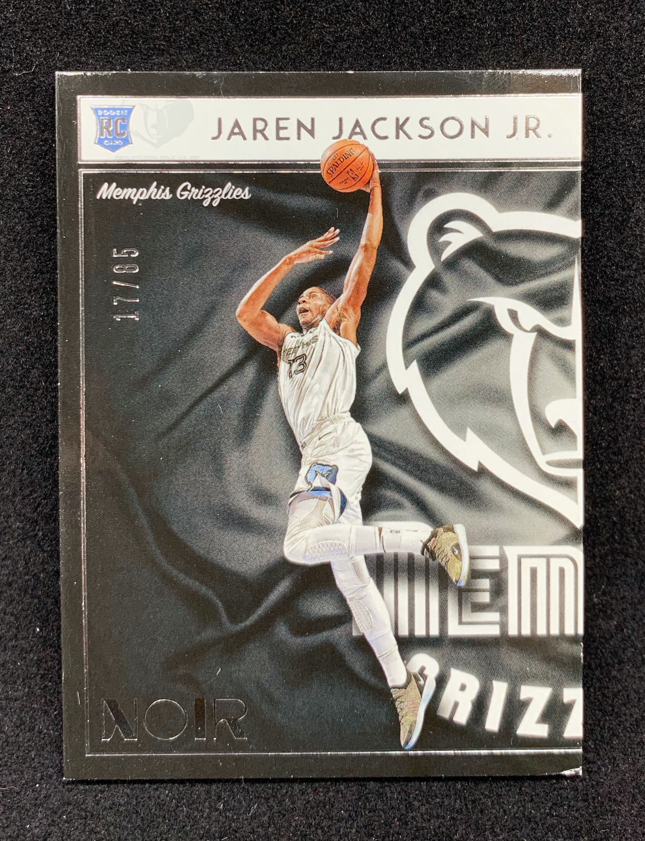 【小饼星卡】杰伦 杰克逊 jaren jackson 2018-19 noir系列 限量85编