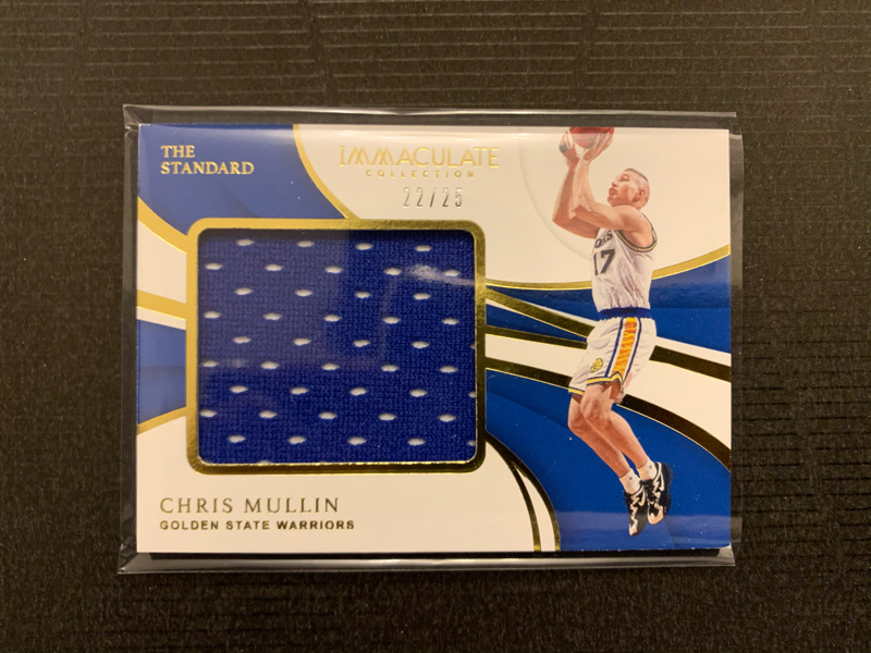 2018-19 immaculate chris mullin 穆林 球衣/25 sp