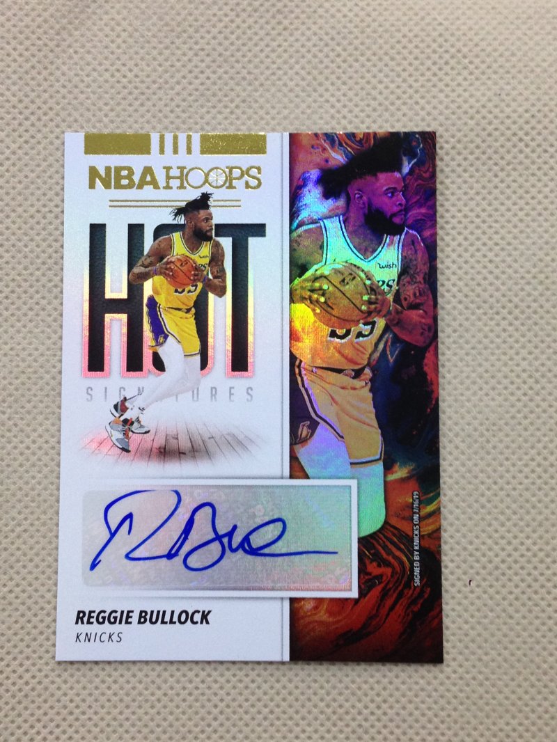 78】2019-20 panini hoops 湖人 签字卡 雷吉·布洛克 reggie bullock