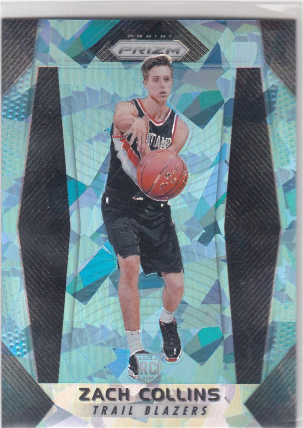 2017-18 panini prizm 扎克 科林斯 99编新秀碎冰折射