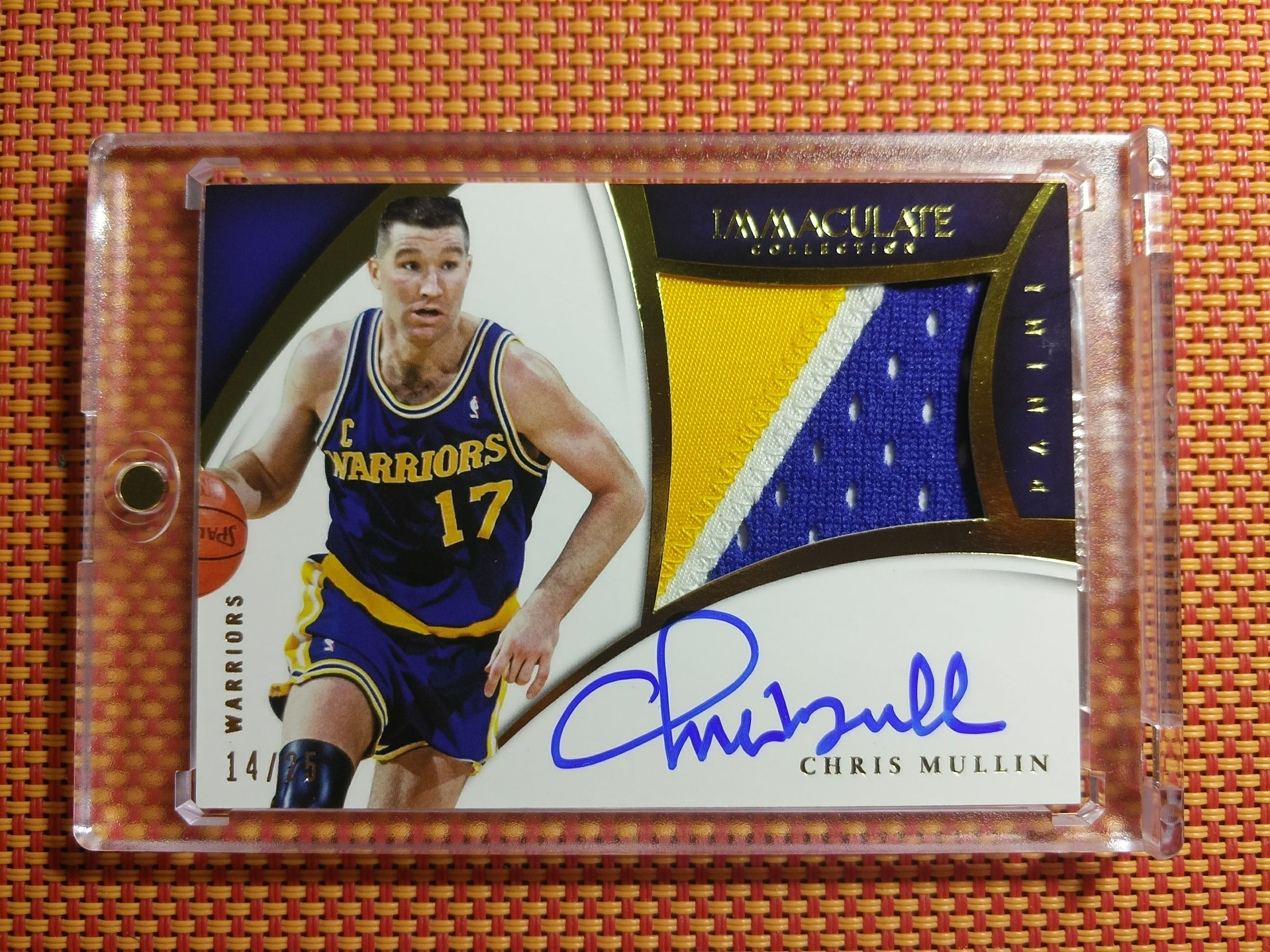 chris mullin 穆林 immaculate patch auto 暴力切割pp 卡签字 上帝的