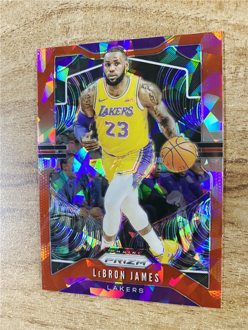 【81球星卡社】2019-20 panini prizm 折射 系列 湖人 詹姆斯 红 碎冰