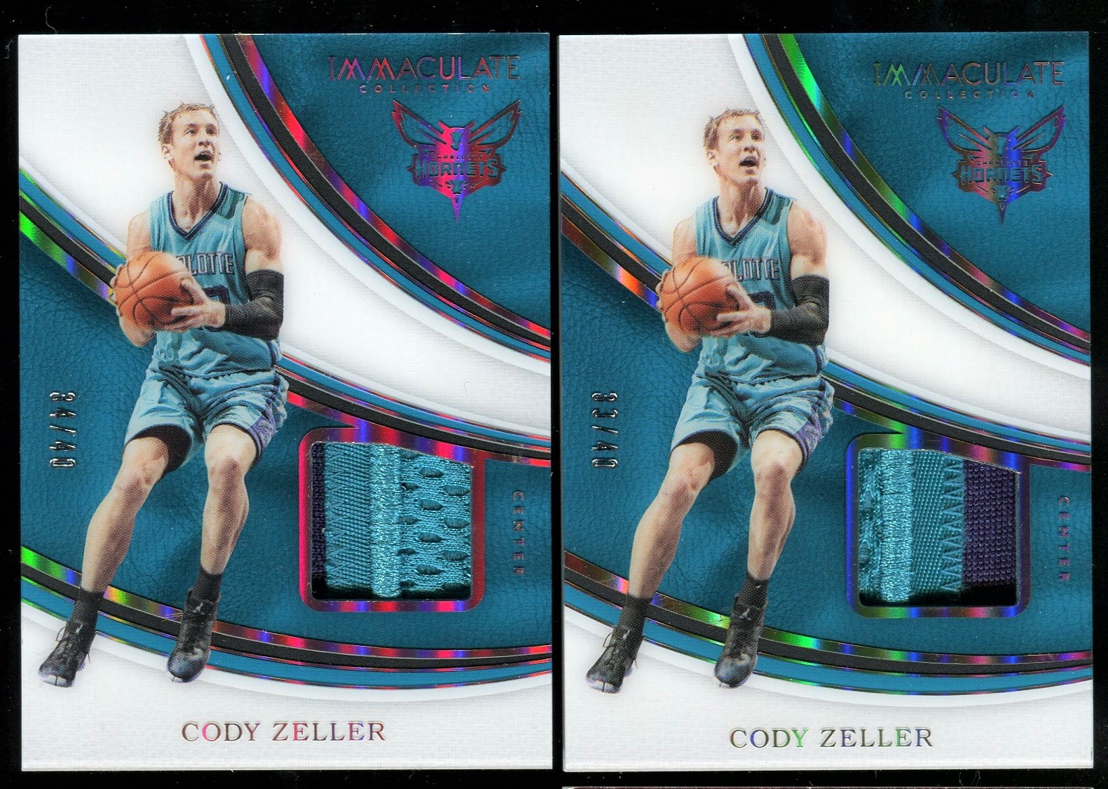 【miss0801 拍卖】2016-17 immaculate 系列 科迪·泽勒 cody zeller