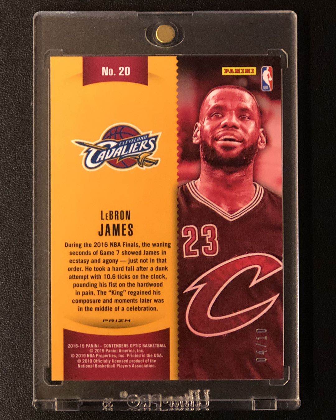 18-19 球票 optic 詹姆斯 lebron james winning tickets 10编 金折!