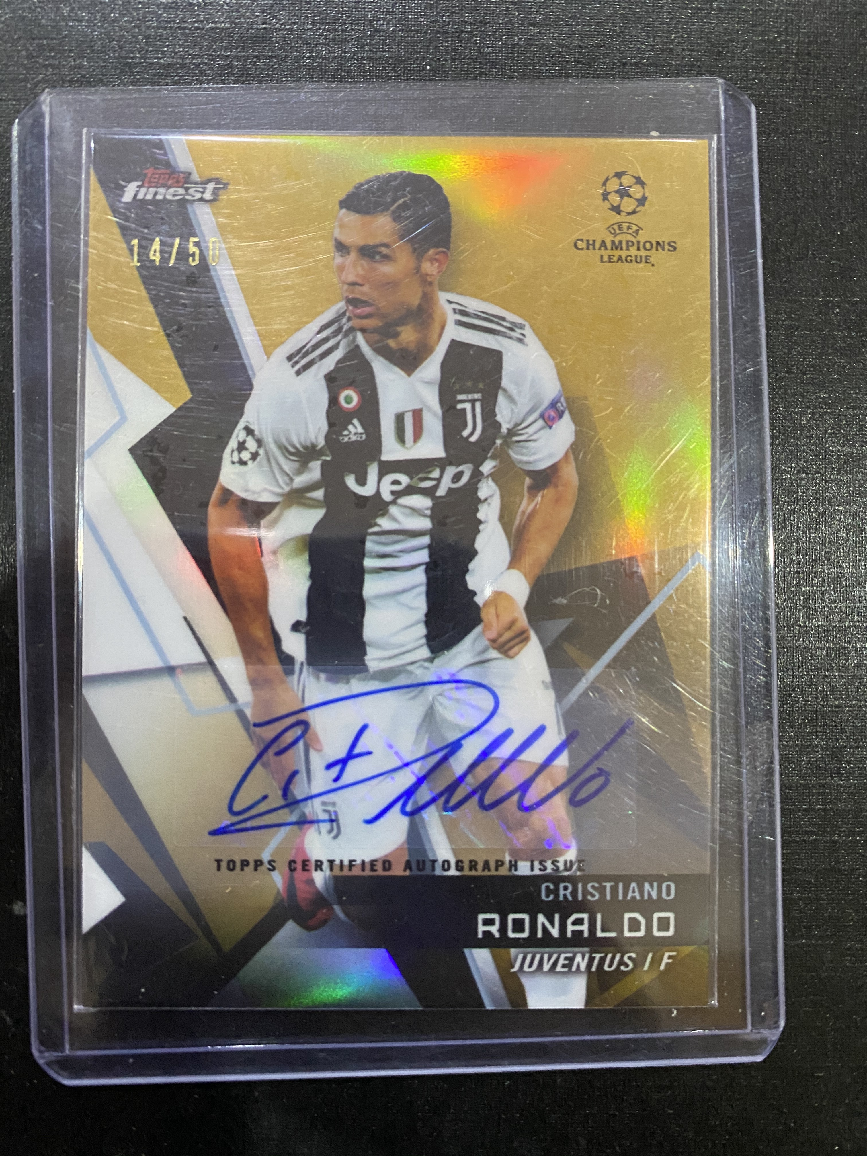 【戴戴球星卡】2018-19 topps 欧冠finest 签字卡 葡萄牙 皇马 尤文