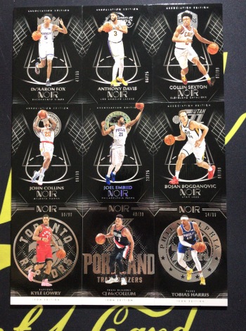 【lucky球星卡店官方代拍-dm 0611】1920 panini noir 诺尔篮球 带编