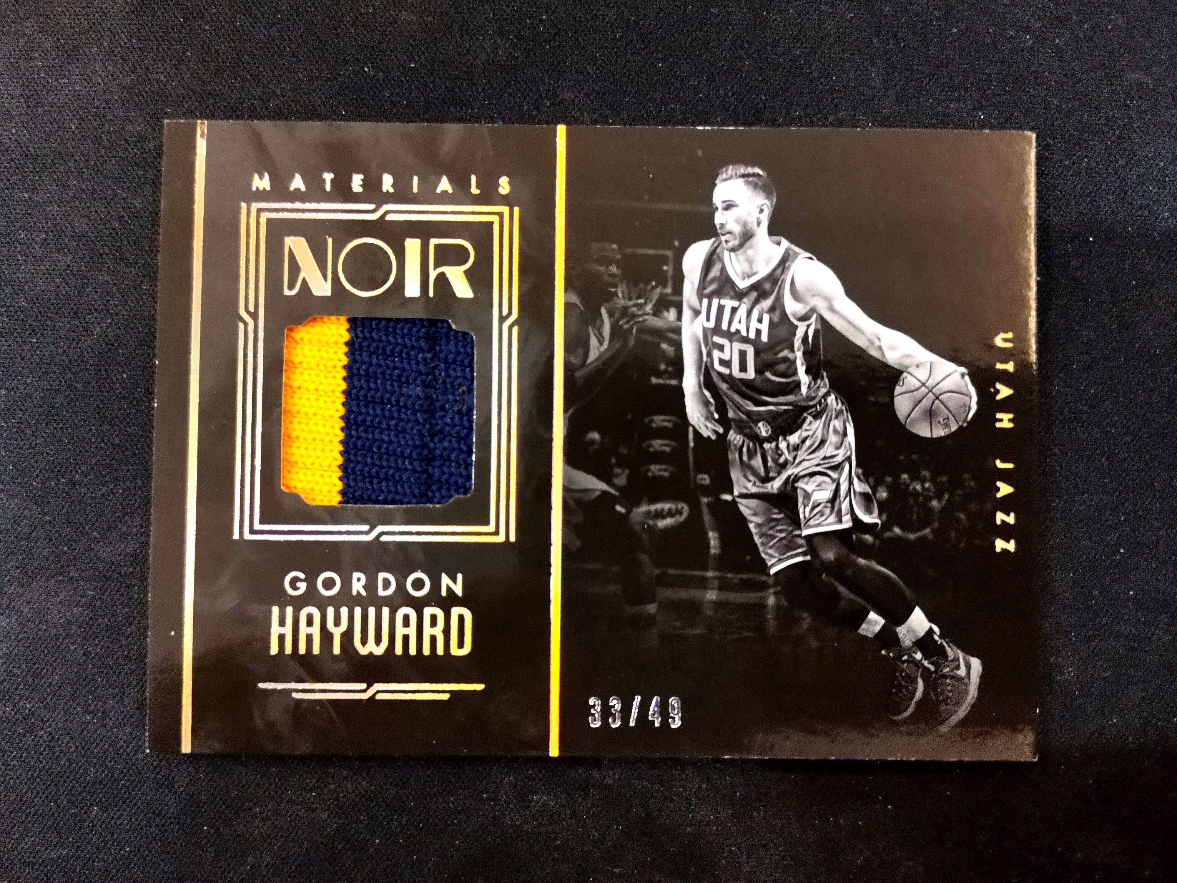 【81球星卡社】2016-17 panini noir系列 爵士 戈登 海沃德 49编