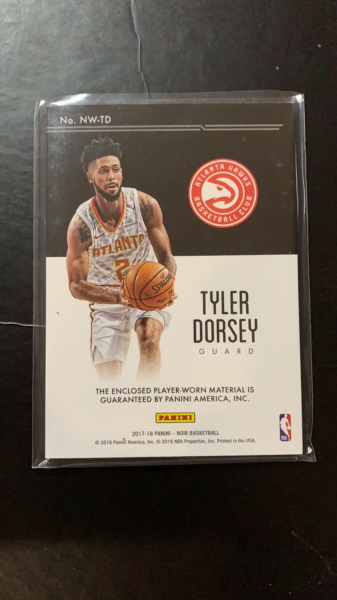 noir 99编 球衣 泰勒 多西 tyler dorsey【nn】