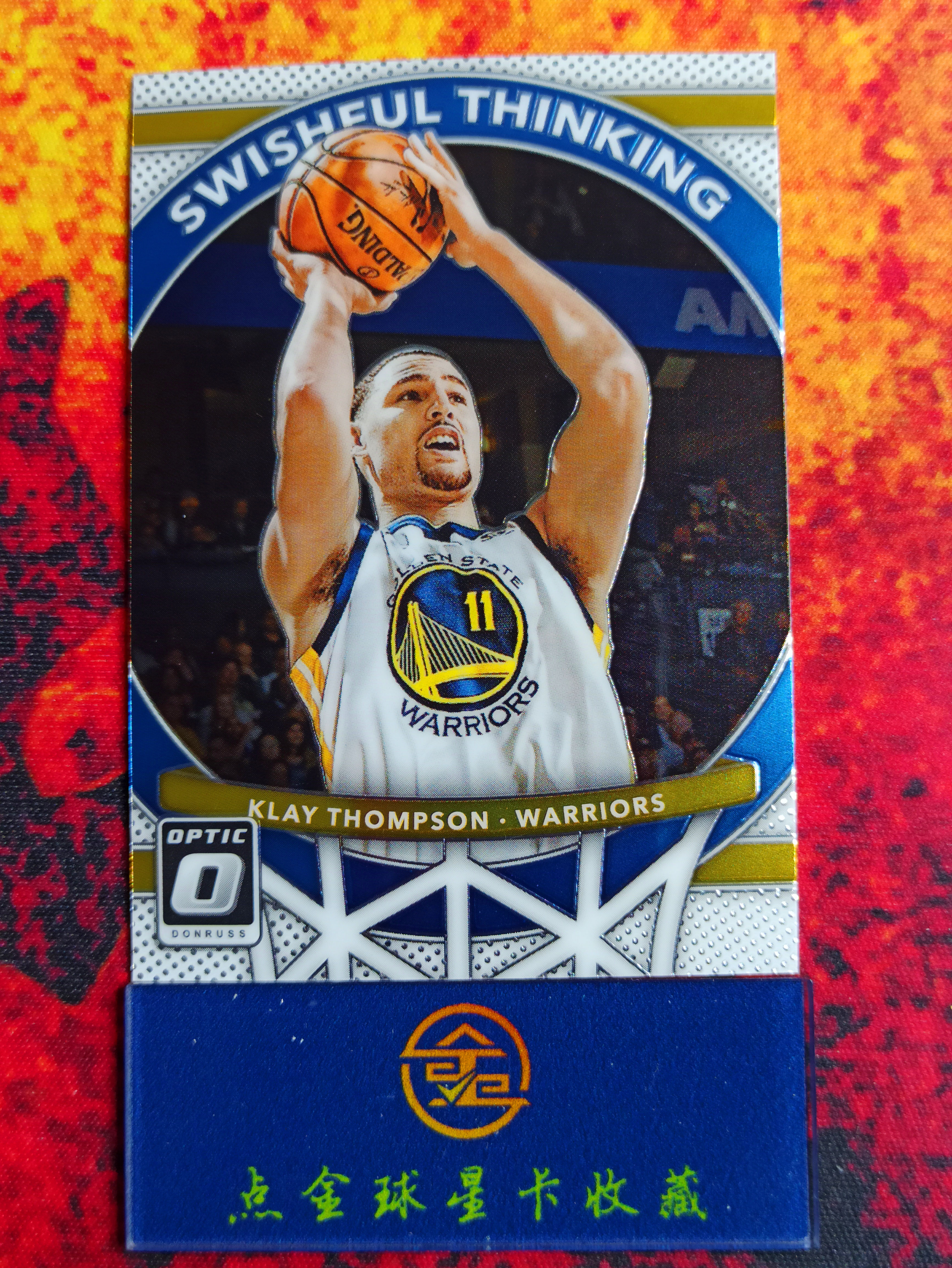 【点金拍卖】2017-18 optic 金州勇士队 汤神 克莱 汤普森 远投特卡