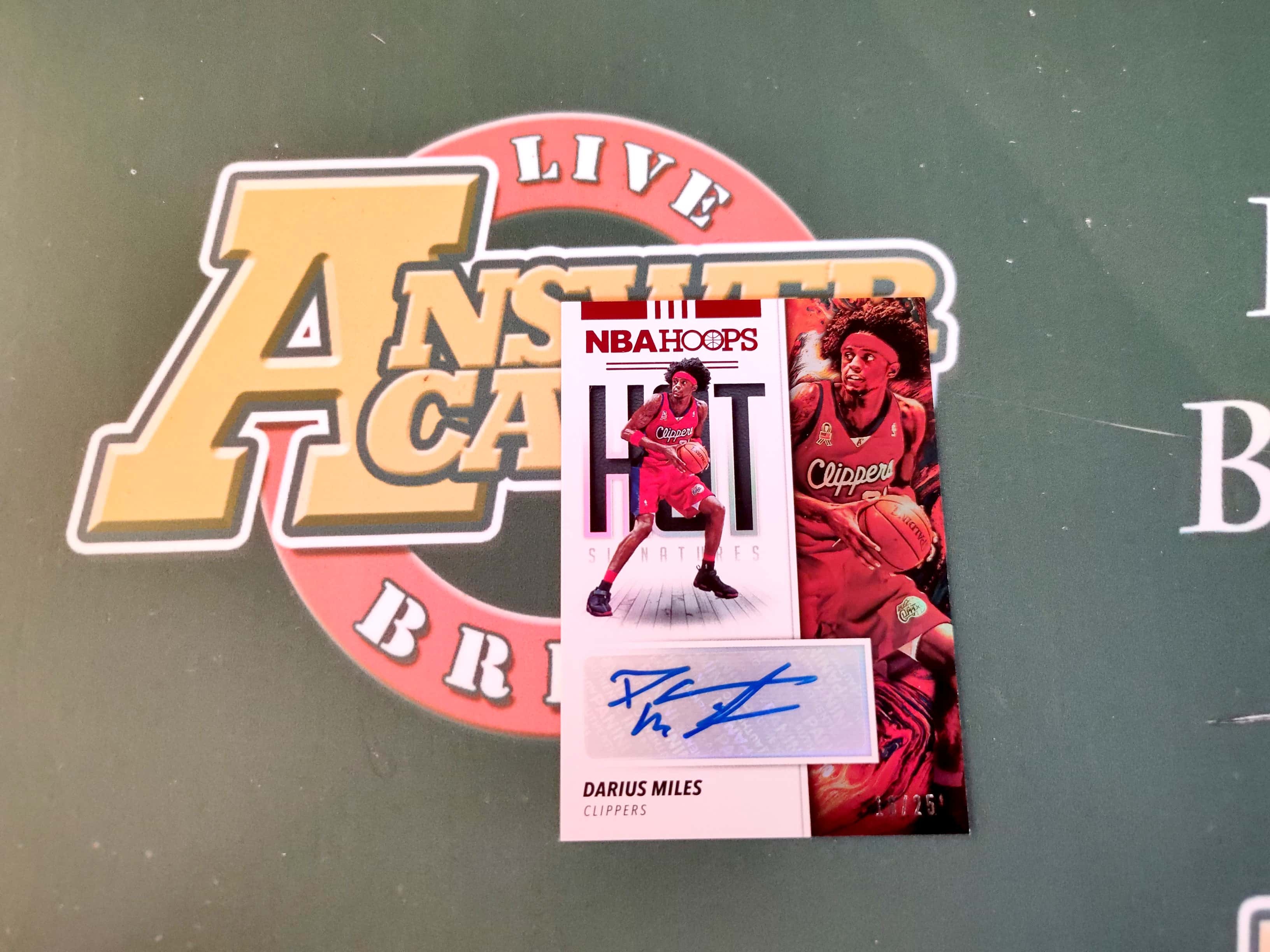 ttt《答案卡世界》拍卖 1920 hoops 达柳斯 迈尔斯 darius miles 快船